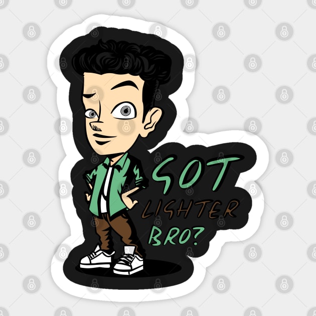 Got Lighter Bro Sticker by Whatastory